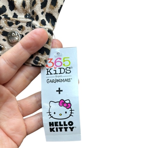 365 kids. Hello Kitty Brown and Black Jean Jacket with Trendy Design - Picture 4 of 4